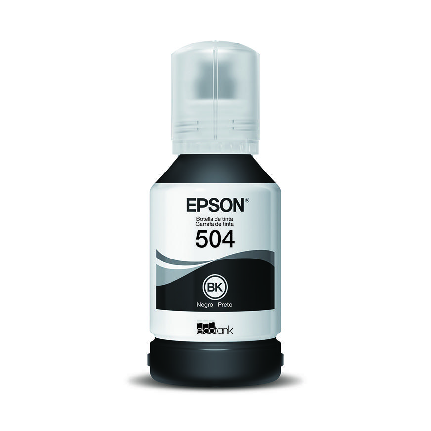 Botella De Tinta Epson T504120 L4160/4150 Negro