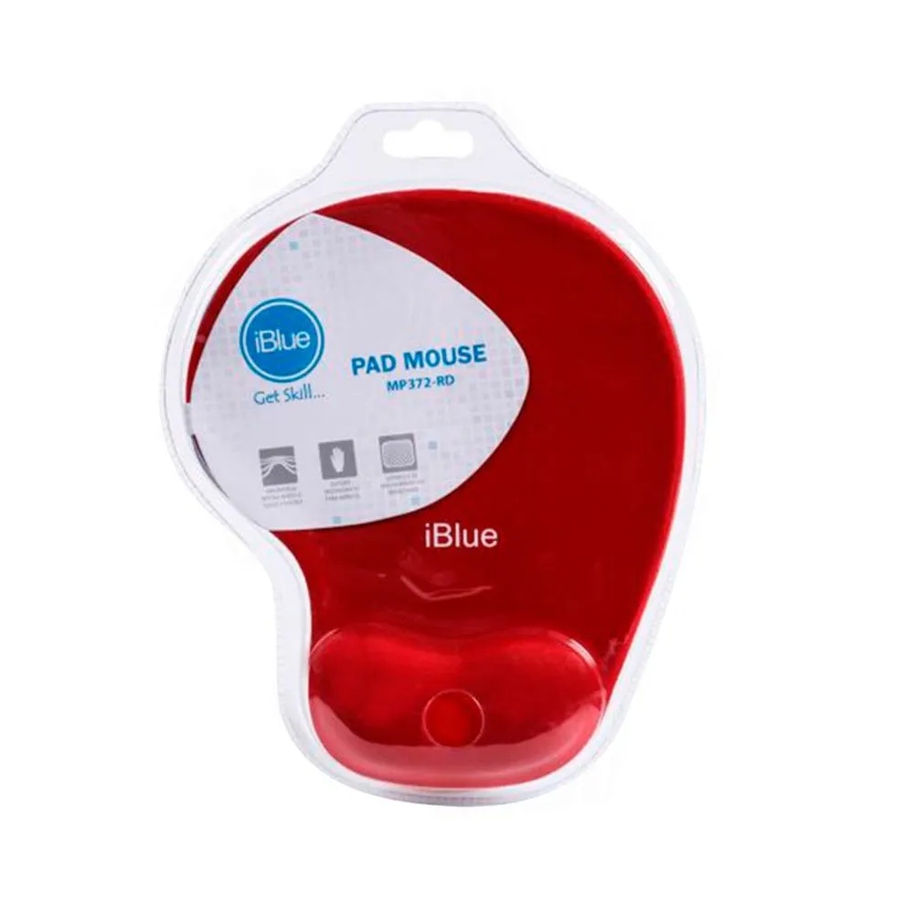 Pad Mouse Iblue MD c/descansador Rojo