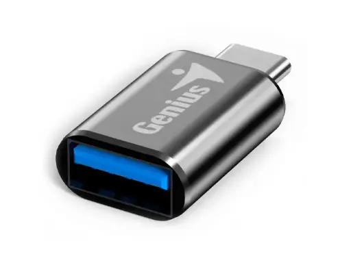 Adaptador Genius USB-C A USB-A Dark Grey